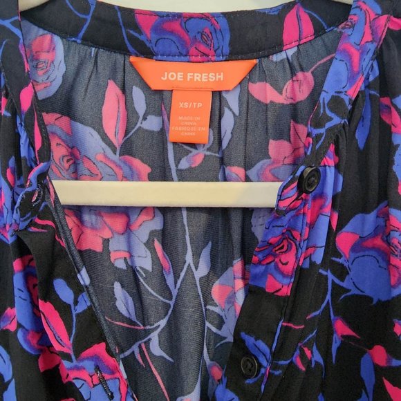 Joe Fresh Vintage Dress, Floral, Summer Vibe, Long sleeves Dress, Size Small - Picture 2 of 5